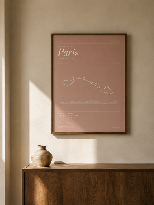 Paris 26.2 — 2026 — Personalised Race Route Art (Copy)