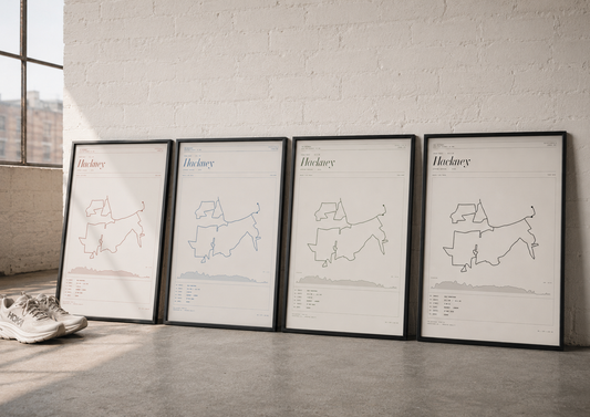 Hackney 13.1 — 2026 — Personalised Race Route Art