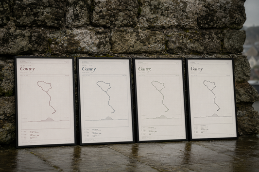 Conwy 13.1 — 2025 — Personalised Race Route Art